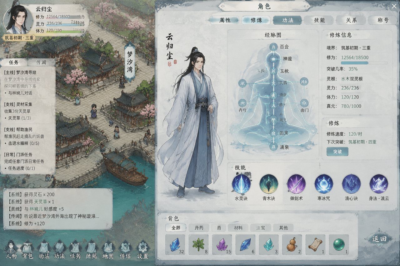 谪仙索欢录 国风修仙 画面 6